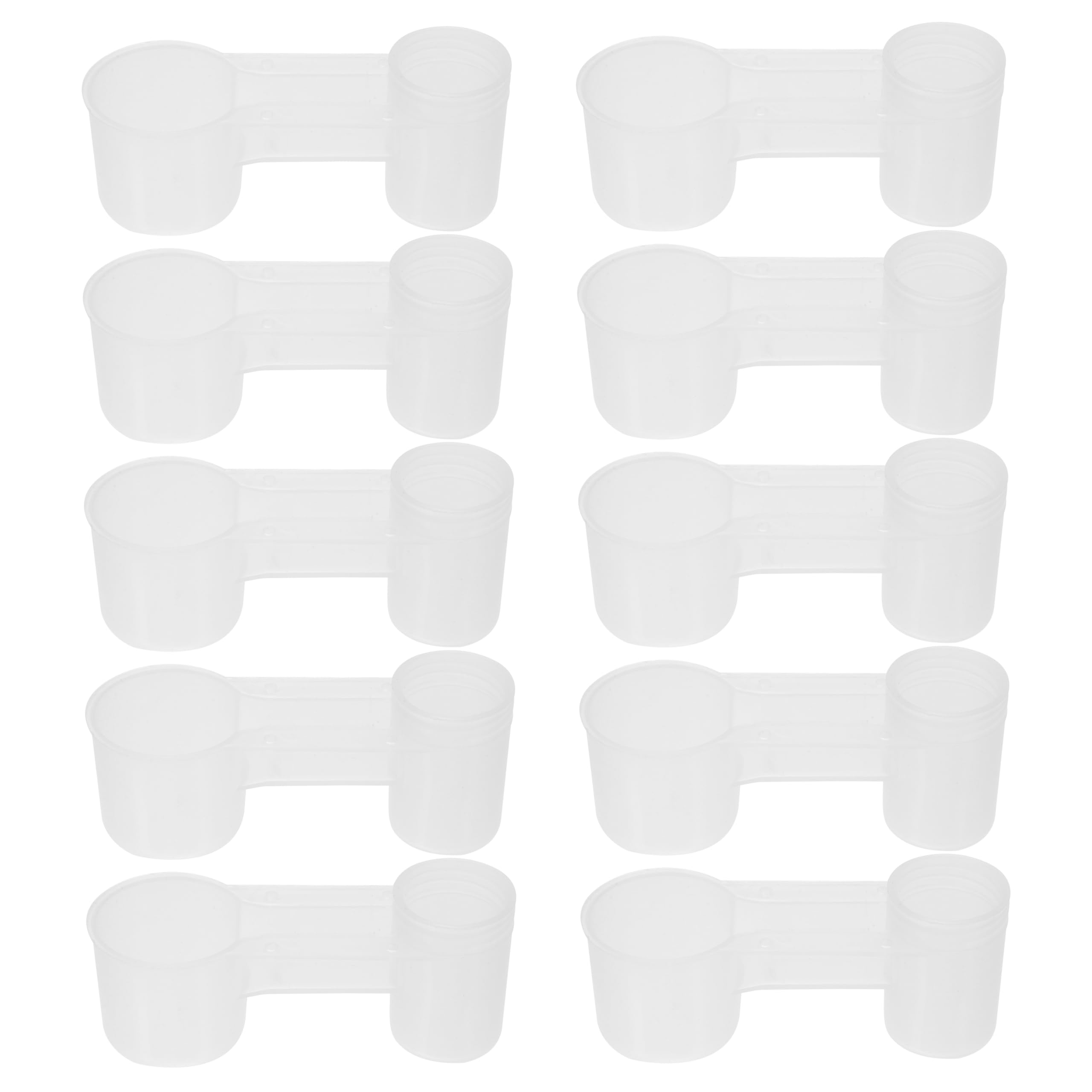 Abaodam Dispenser per Bere Doppia Bocca per Piccioni e Pappagalli in Plastica Bianca Facile da Pulire, Bevitore Automatico per Negozio di Animali e Casa