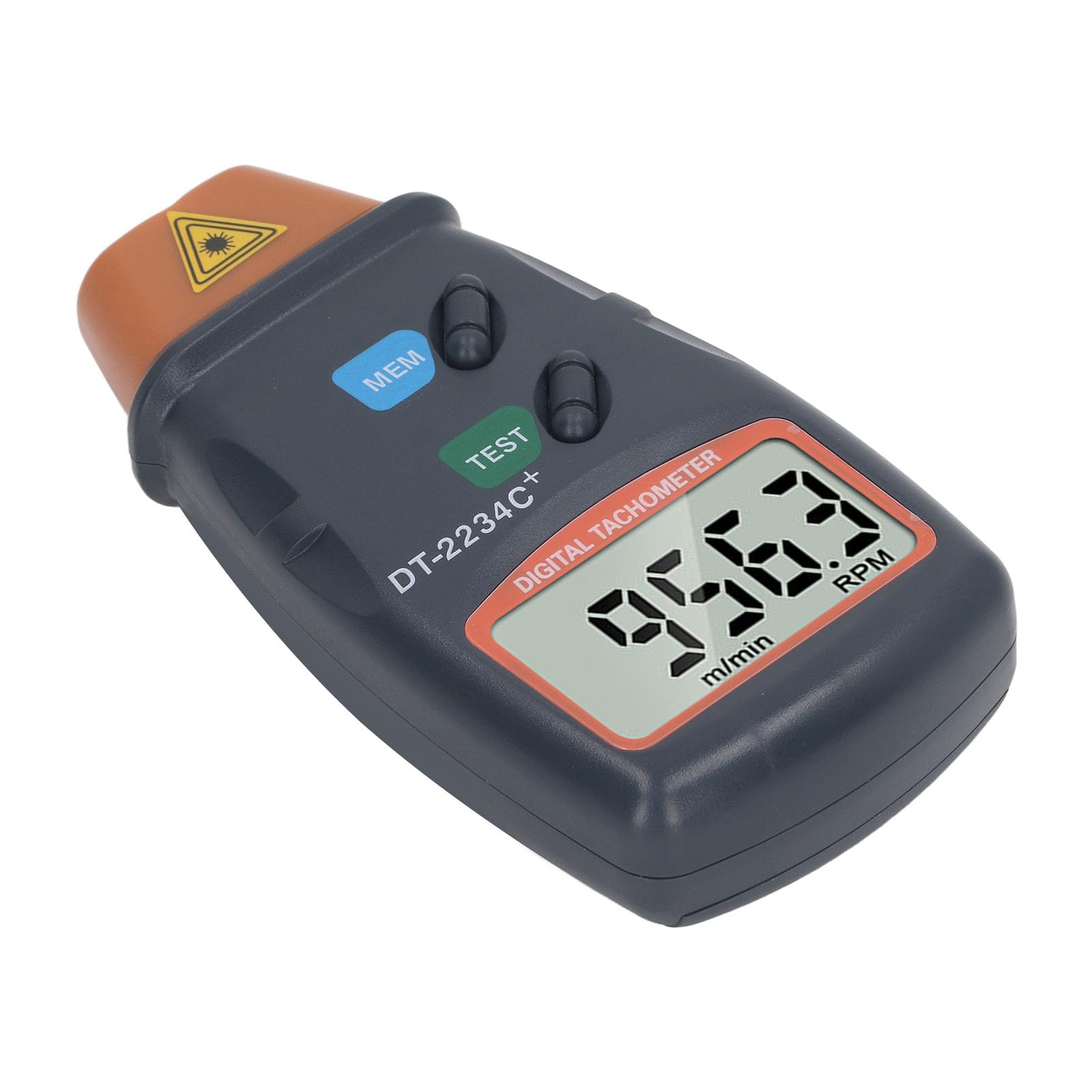 RPM Tachometer, Auto Reset LCD Display High Accuracy Non Broad Application Digital Tachometer for Lathe