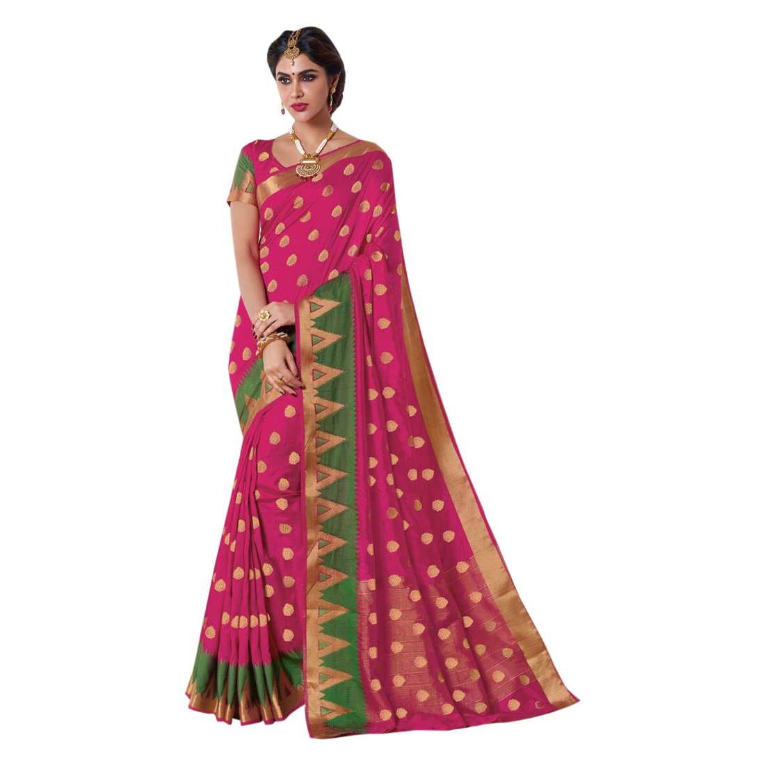 Bollywood Wedding Zari Saree Collection Silk Sari Blouse Formal Designer Women Indian Ethnic 2689
