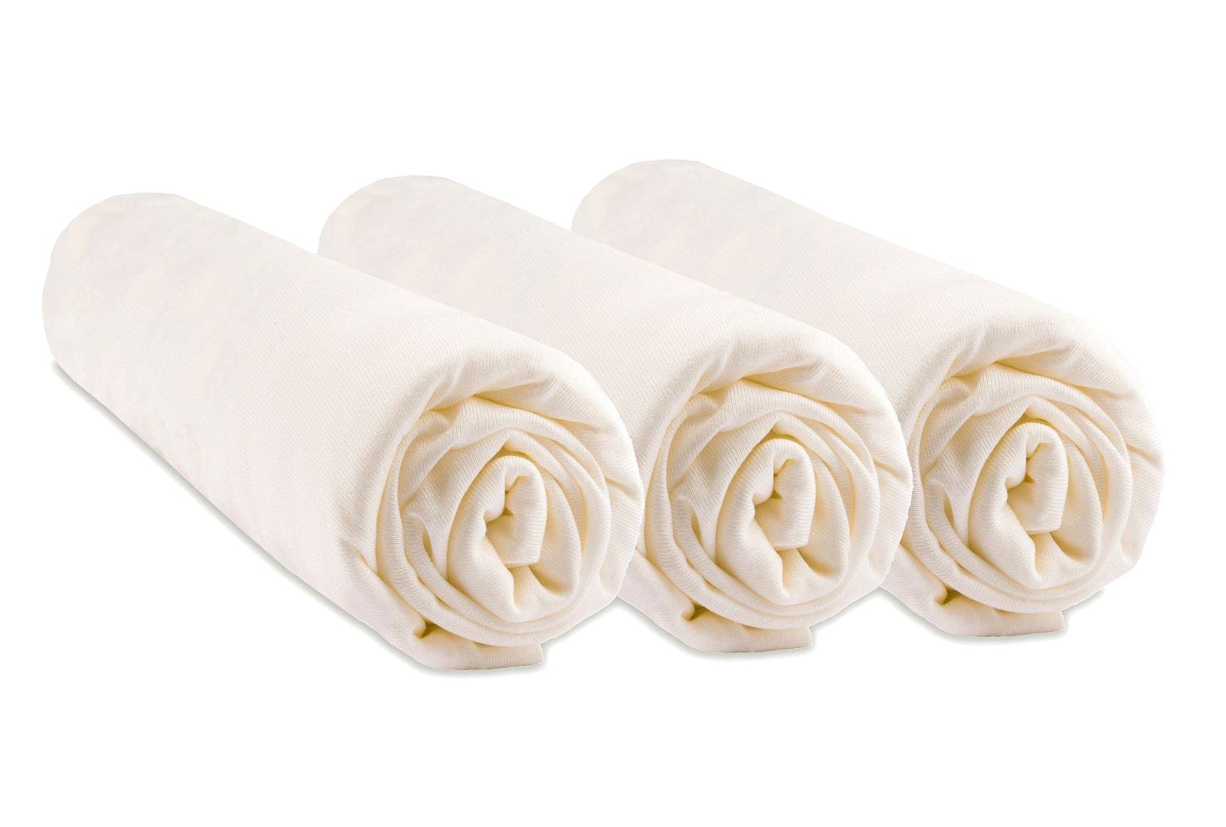 Easy Dort Bamboo Fitted Sheets for Cot 70 x 140 cm Ecru
