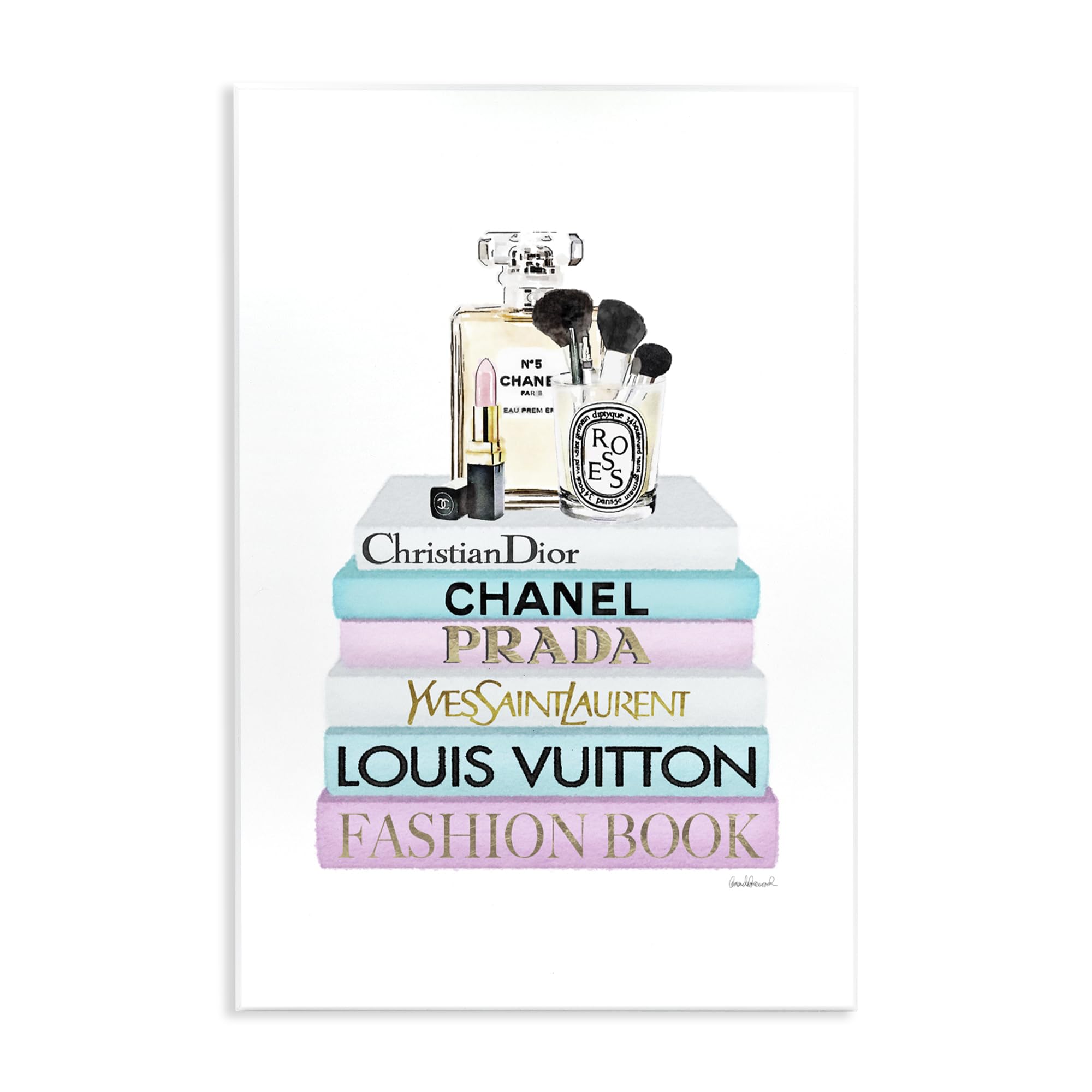 Fashion Designer Makeup, 13 x 19 Inch Mounted Print on Wall Plaque