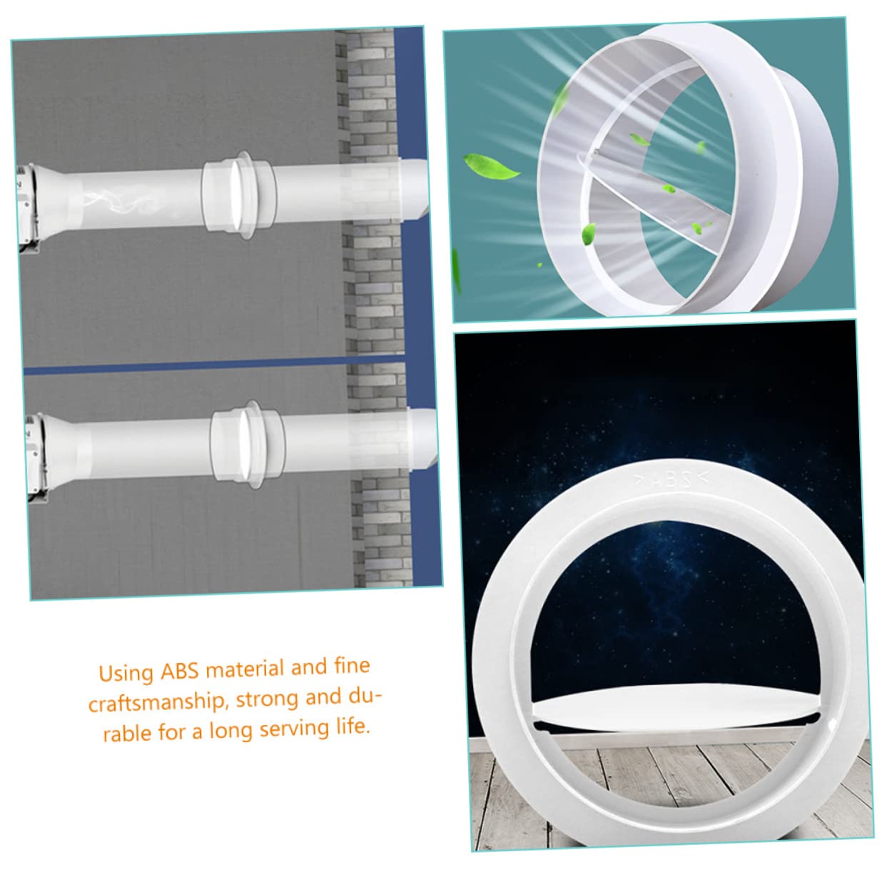 HOMSFOU 4stücke Duct Connector Für Klimaanlage Rückflussverhinderer Aus Ventil Für Abluftventilatoren Flexibel Und Leicht Schnelle Installation Für Wohn Und Gewerbeanwendungen