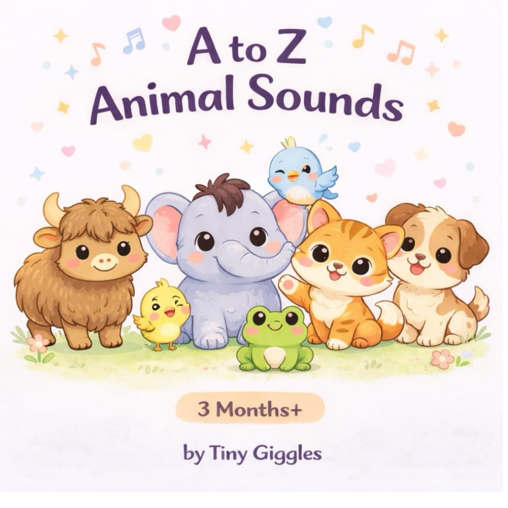 A to Z Animal Sounds: A High-Contrast Picture Book for Babies 3 Months+