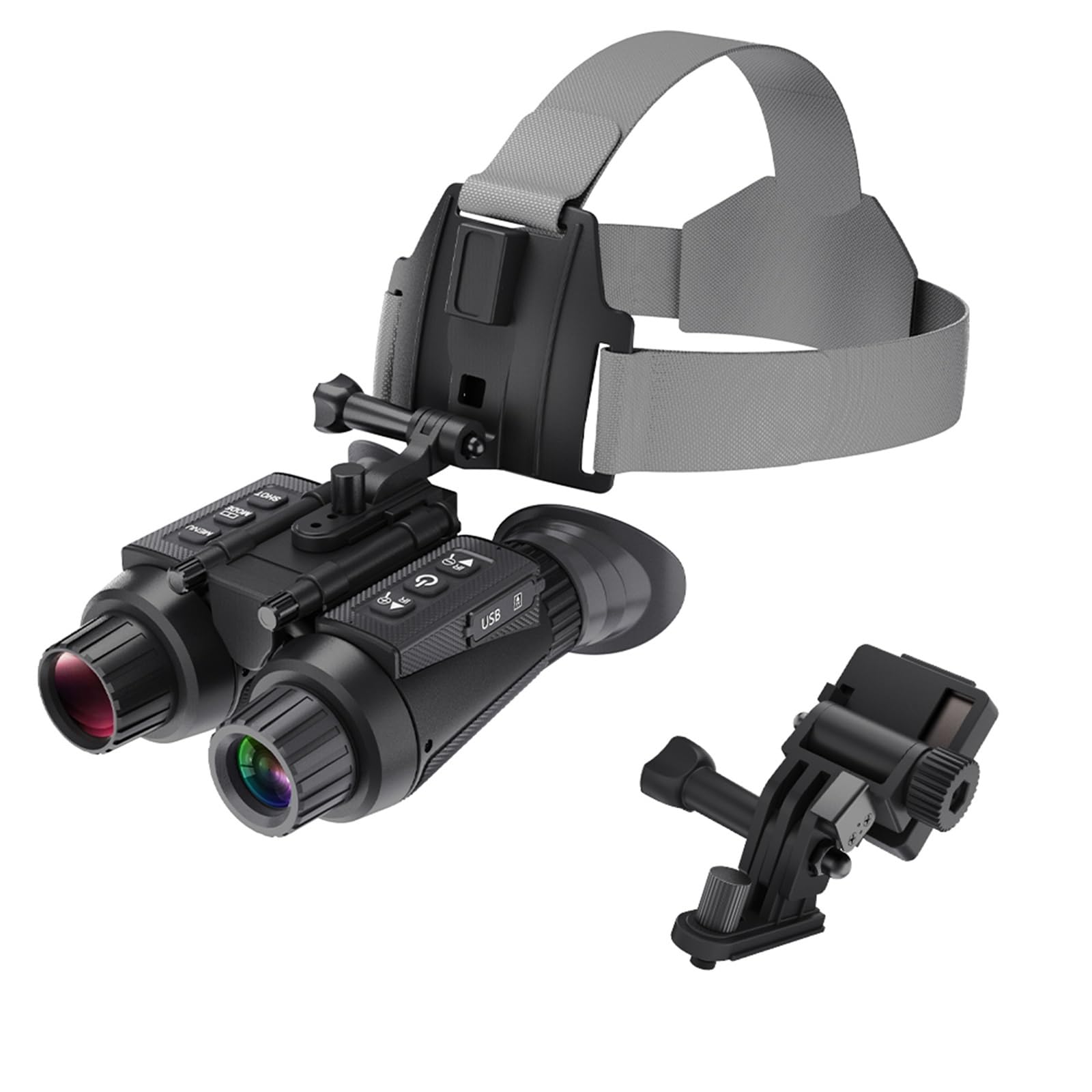Professional Binocular Telescope NV8300 Night Vision Binoculars 8X Digital Zoom 3D Built-in Dual Screen 1.4'' 4K UHD 36MP(NV8300 Bracket 32GB)
