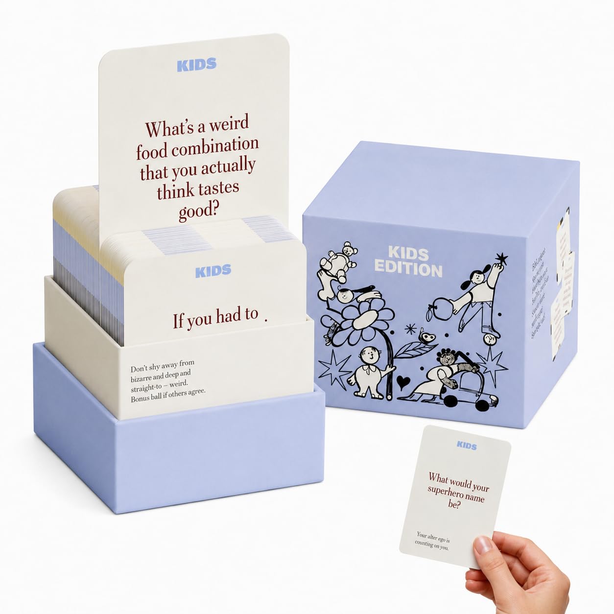 GZGRYTRC Cards, Family Storytelling Conversation Cards, Engaging Card Games For Families And Travel, Blue Version