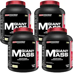Kit 4x Giant Mass 3kg - Bodybuilders Sabor Baunilha
