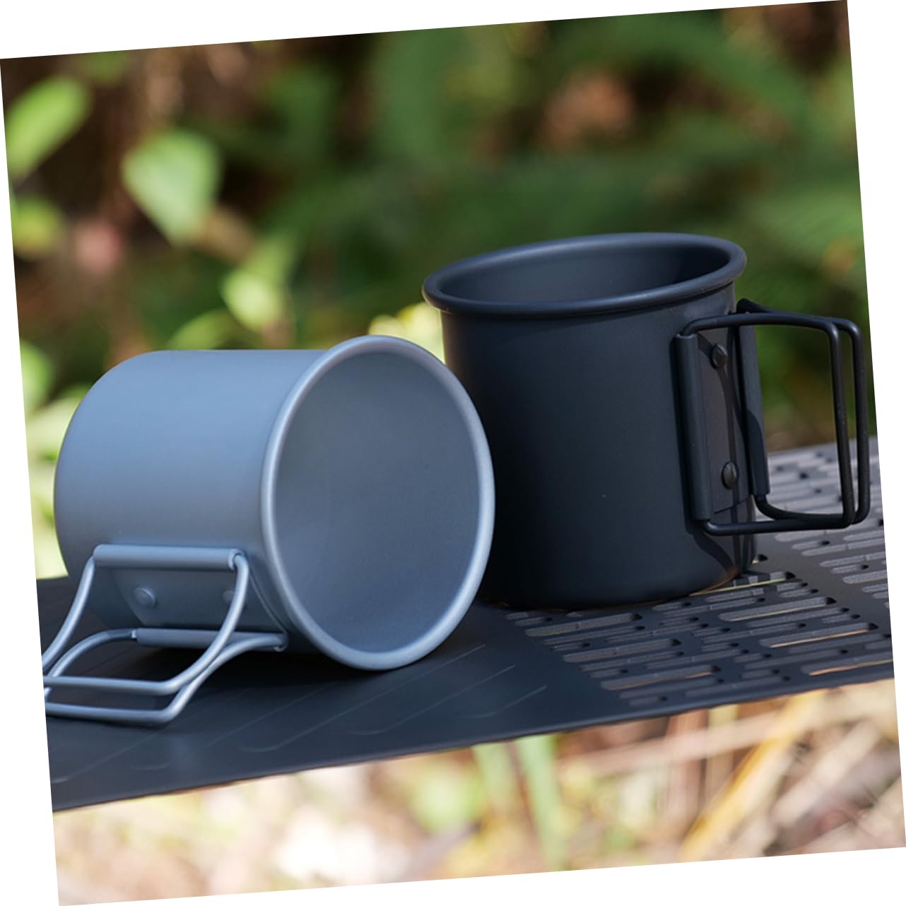 Toyvian 2 Sätze Aluminiumfaltungswasserbecher Mit Aluminium Falten Campingbecher Faltbar Trinkbecher Tragbarer Wasserbecher Aluminiumbecher Aluminiumlegierung 2 Stück * 2
