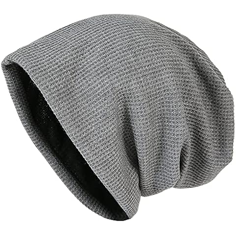 DOANNOTIUM Slouchy Beanie Long Baggy Hat Lightweight Skull Cap for Men Women Unisex, D-dark Grey, One size Cover