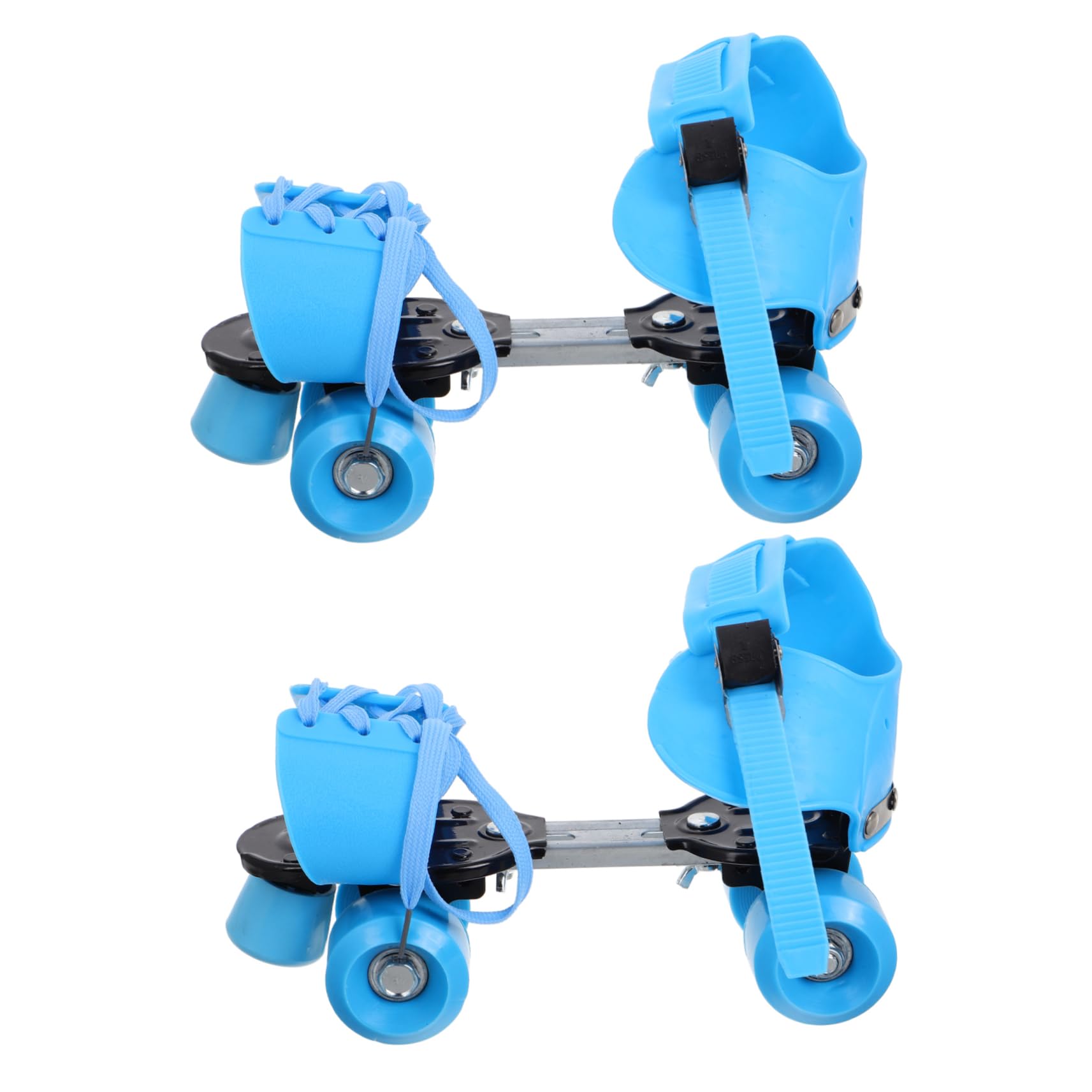 KICHOUSE Adjustable Roller Skates Easy to Use Quad Skating Shoes for Boys and Double Row Wheels Fits Ages for Outdoor Fun and Beginners