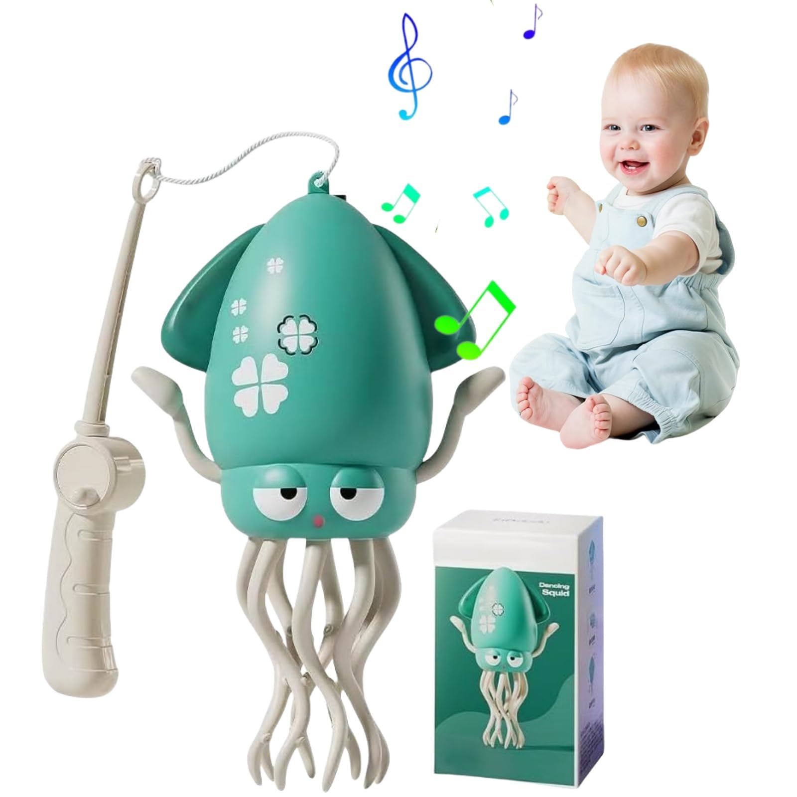 Dancing Octopus Toys, Auto-Dance Octopus Toy with LED Music, Crazy 8 Leg Electric Crawling Automatic Obstacle Avoidance Sensor Toys for Kids (A2)