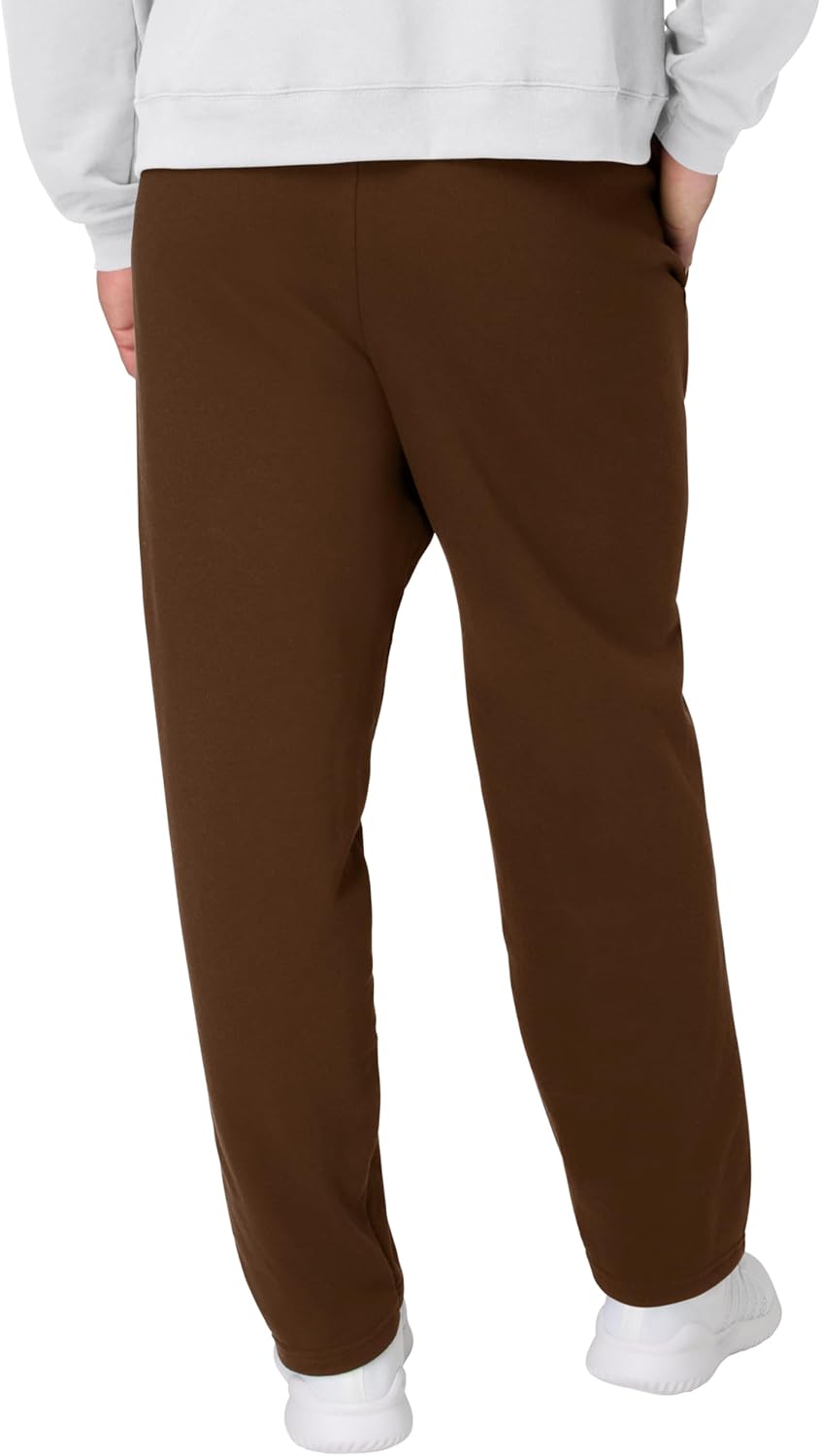 Hanes Men's EcoSmart Sweatpants, Athletic Lounge Pants with Pockets, Open Hem Bottom, Fleece Pants - Image 2