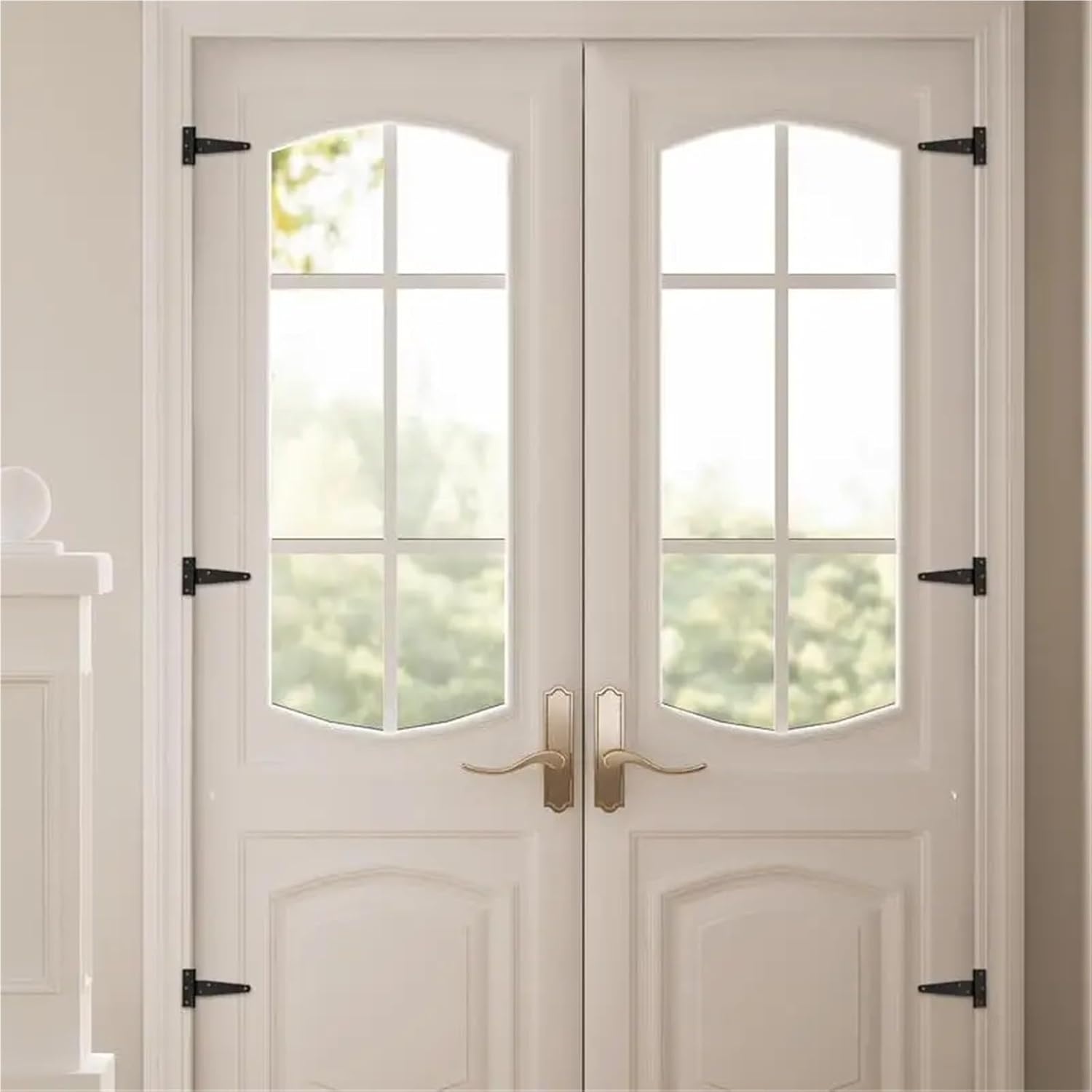 Door Hinge 20pcs Door Hinges T Shape Yard Door Hinge Black Rustproof Heavy Duty T Hinge Tee Hinge Shed Hinge Gate Hinge Barn Hinge for Fence Door for Door