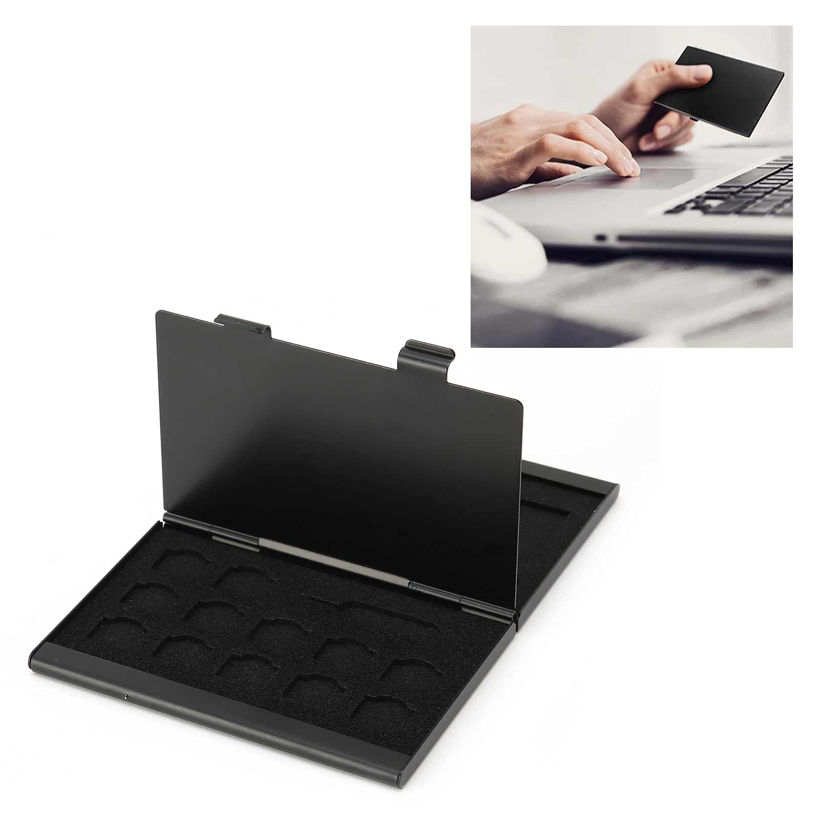 6x9,3 cm Custodia per Schede di Memoria e SIM Portatile Antiurto e Antipolvere