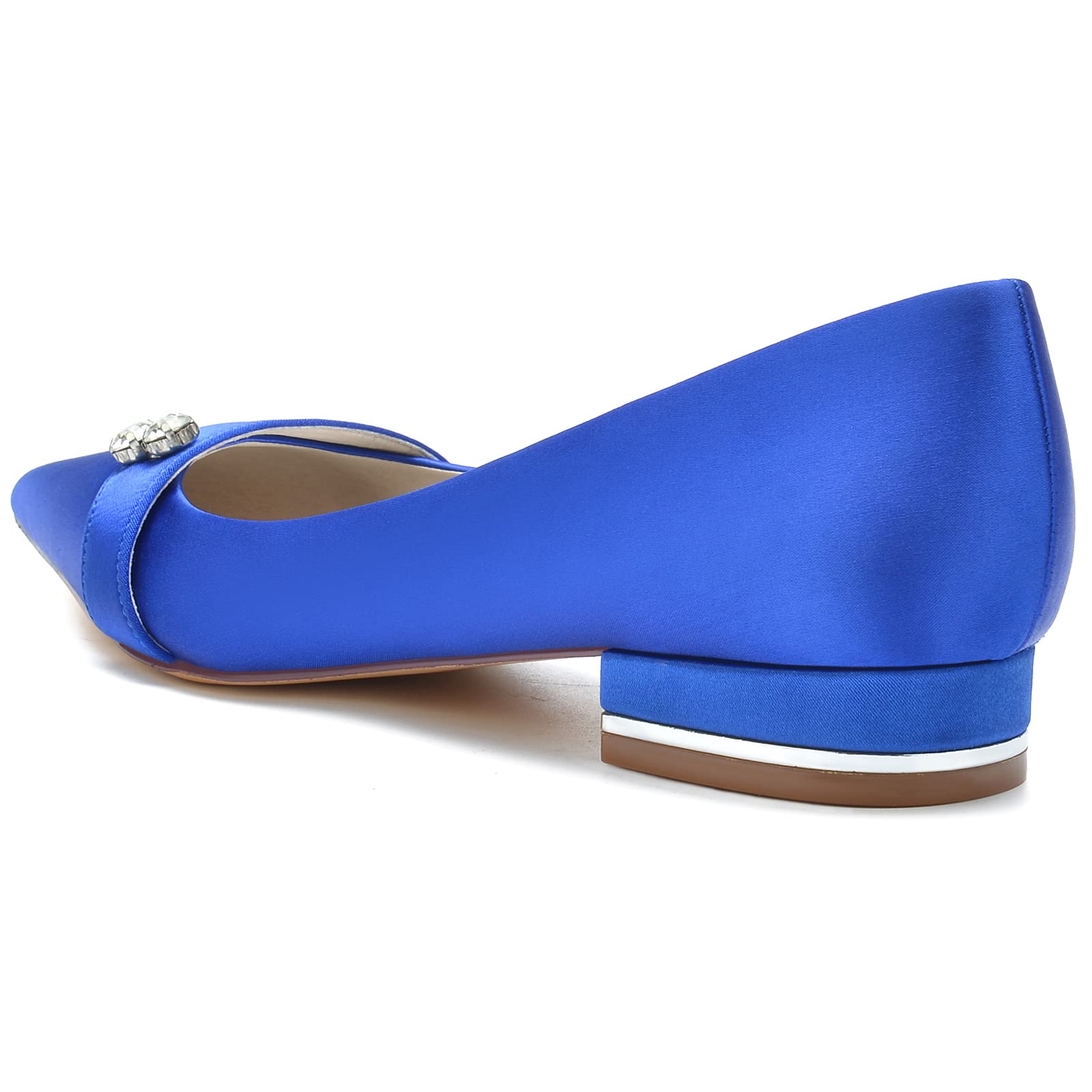 High Heels Damen, Pumps Damen, Glitzer Pumps Damen, 2,5 cm Blockabsatz, Spitze Zehe mit Strass, Slip-on Design, Für Party Abend,I,42