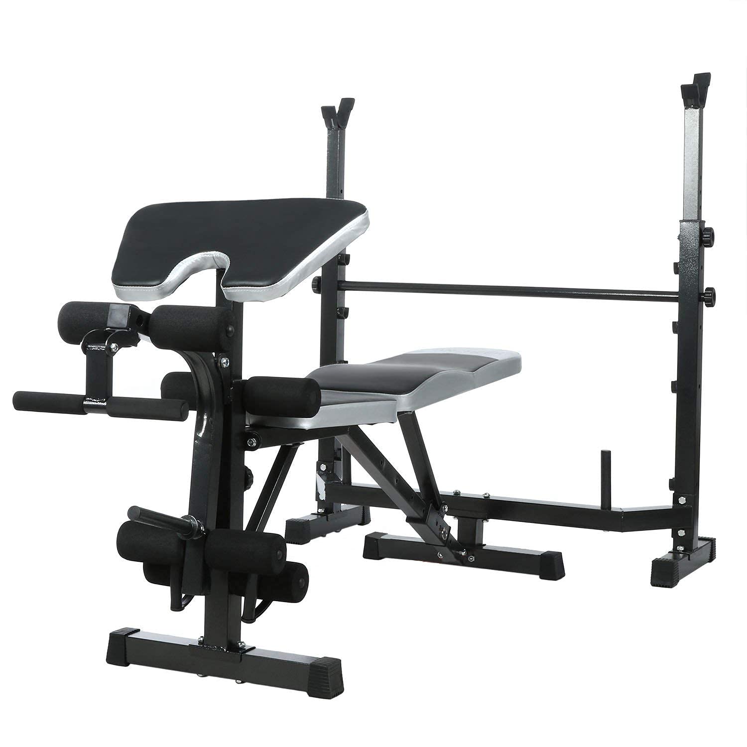Ławka z hantlami regulowana ławka do ciężarów wytrzymała składana ciężarki ławka treningowa ramię klatka piersiowa prasa do siedzenia sztanga fitness trening całego ciała regulowane ćwiczenia