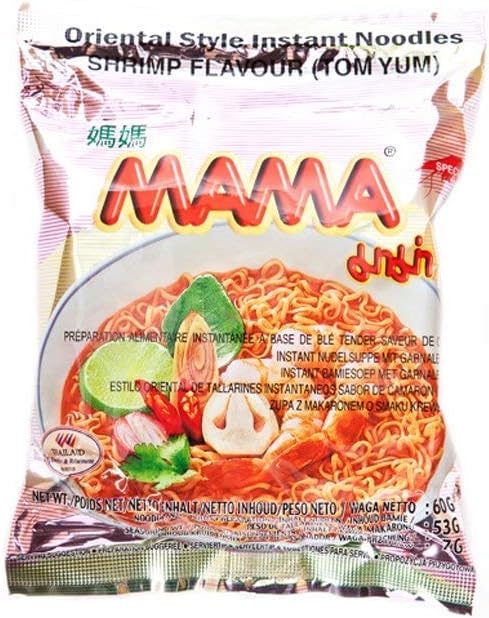 Mama Instant Noodle Shrimp(Tom Yum) Flavour 60G