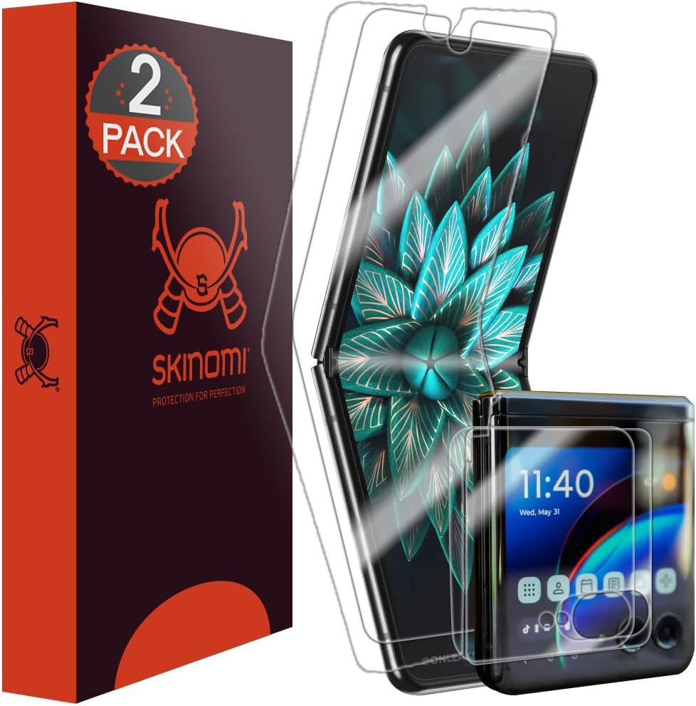 Skinomi Screen Protector Compatible with Motorola Razr+...
