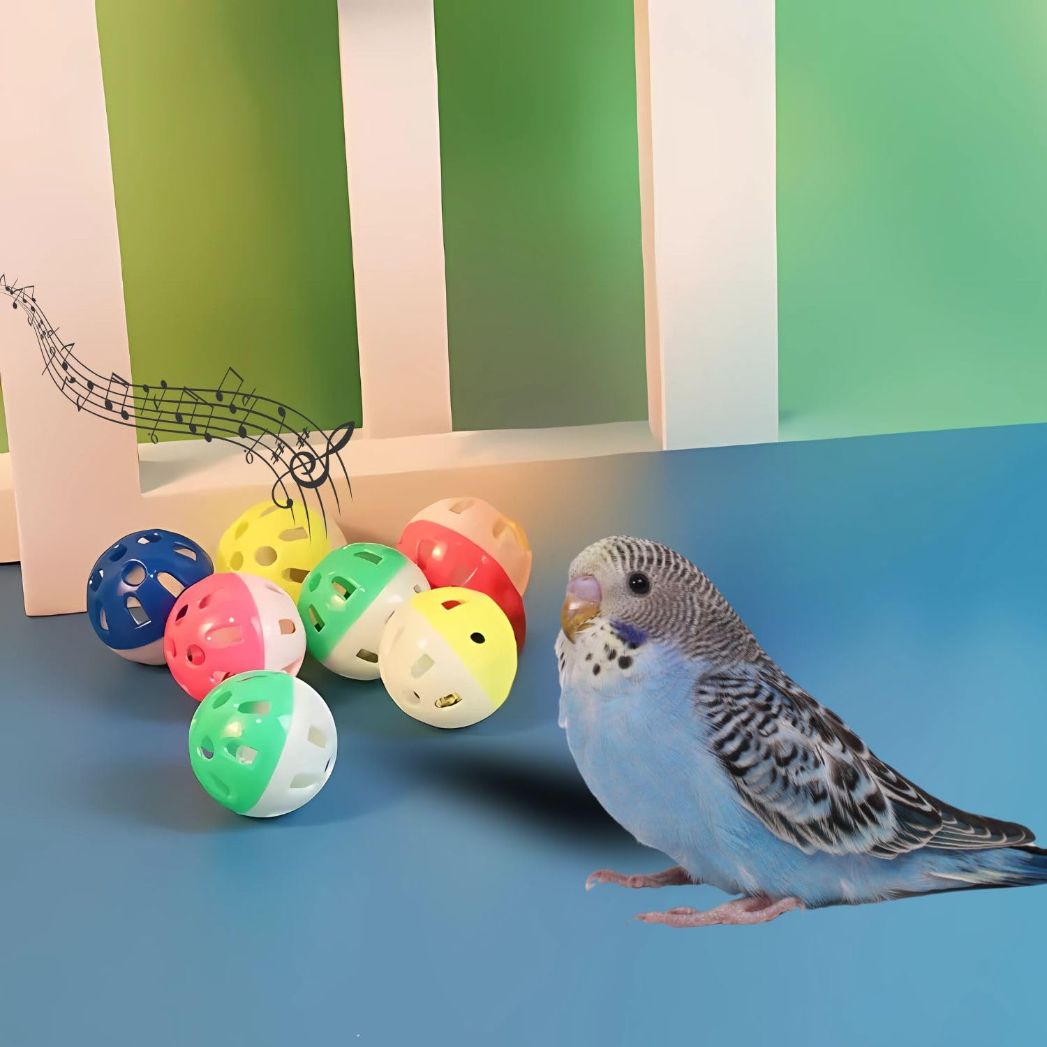 Petzlifeworld (Pack of 3) Bird Interactive Bell Ball, Bird Toy for Parakeet, Cockatiel, Budgerigar, Parrots