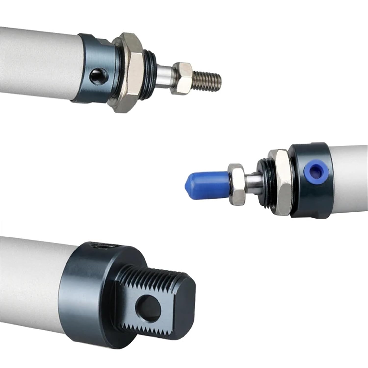 1pcs Pneumatic Mini Cylinder MAL 16/20/25/32mm Bore 25/50/75/100/200/300/400/500mm Stroke Single Lever Pneumatic Air Cylinder(Stroke 175mm,Bore 16mm)