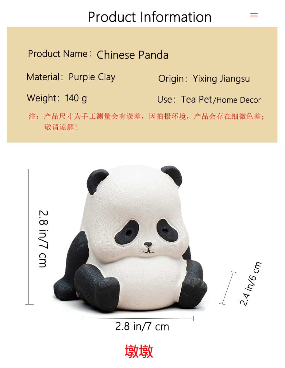 Hormsdar Chinese Purple Clay Tea Pet Panda Cute Funny Tea