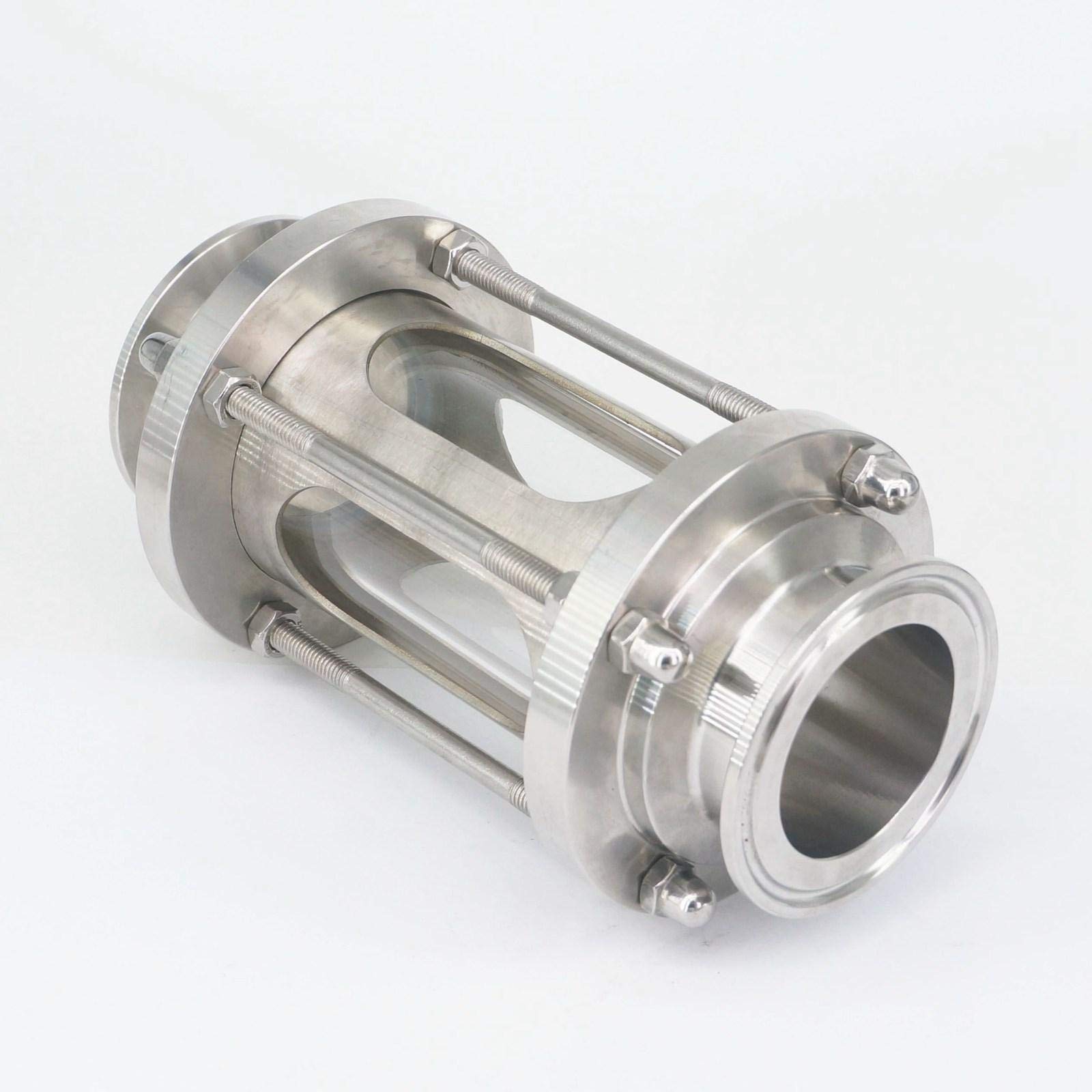 Fit 45mm Rohr OD 2 "Tri Clamp SUS304 Flow Schauglas Dipoter mit Abdeckung for Homebrew