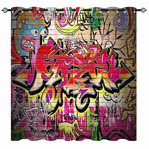 YUANZU Graffiti Curtains