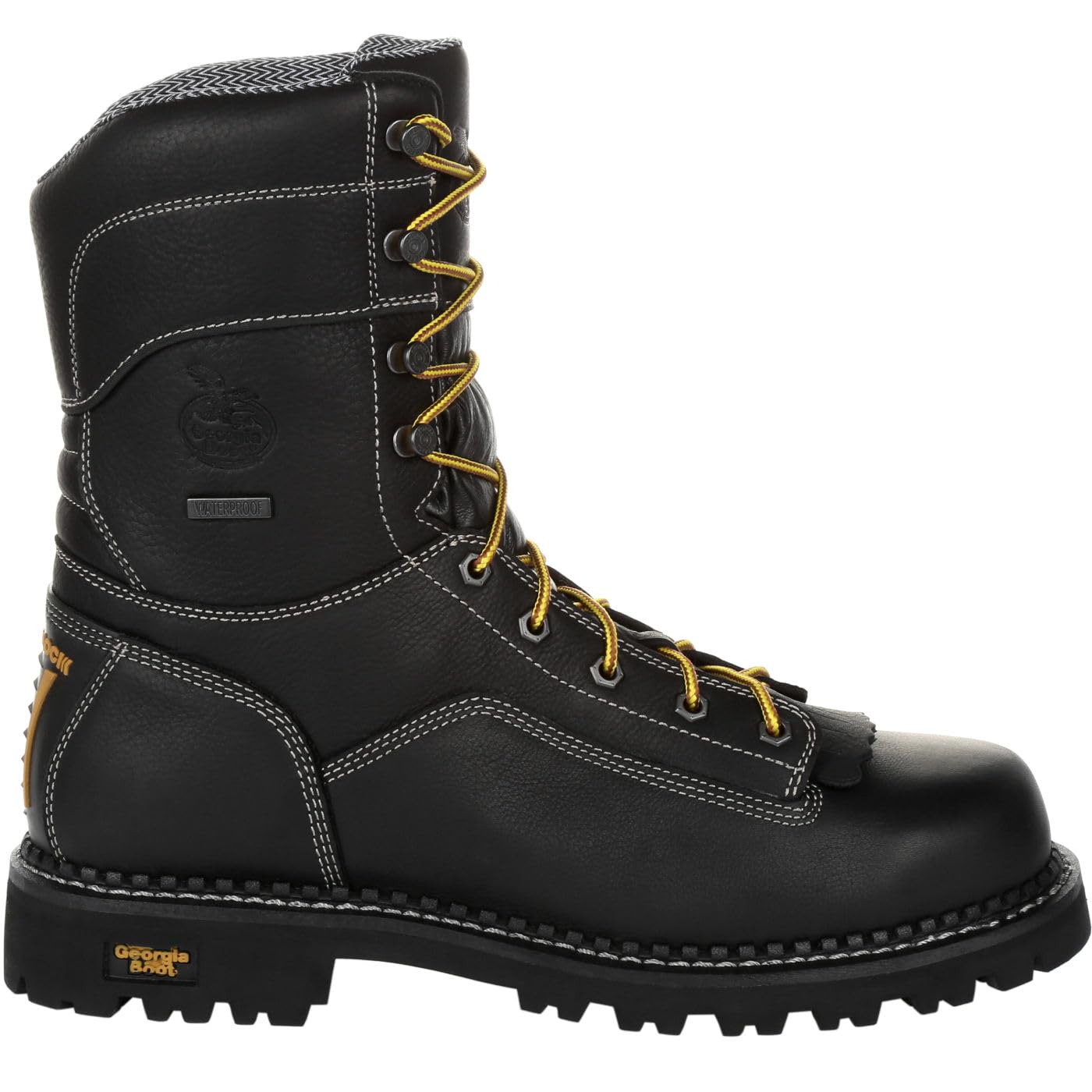 Georgia Boot Men's AMP LT Logger Waterproof Low Heel Work Boots
