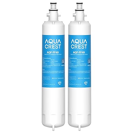 2X AQUACREST 847200 Fridge Water Filter, Compatible with Fisher & Paykel 847200, RS9120W Activesmart Integrated and More - For Product Codes Starting with 25xxx (2)