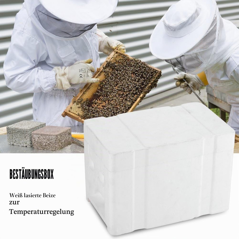 Königinnenzucht Apidea Begattungskästchen Begattungskästchen Bienen Harvest Bee Box, Beekeeping King Box Bestäubungsbox Mit Weiß Gewaschenem Fleck Zur Temperaturkontrolle, Zur Gartenbestäubung