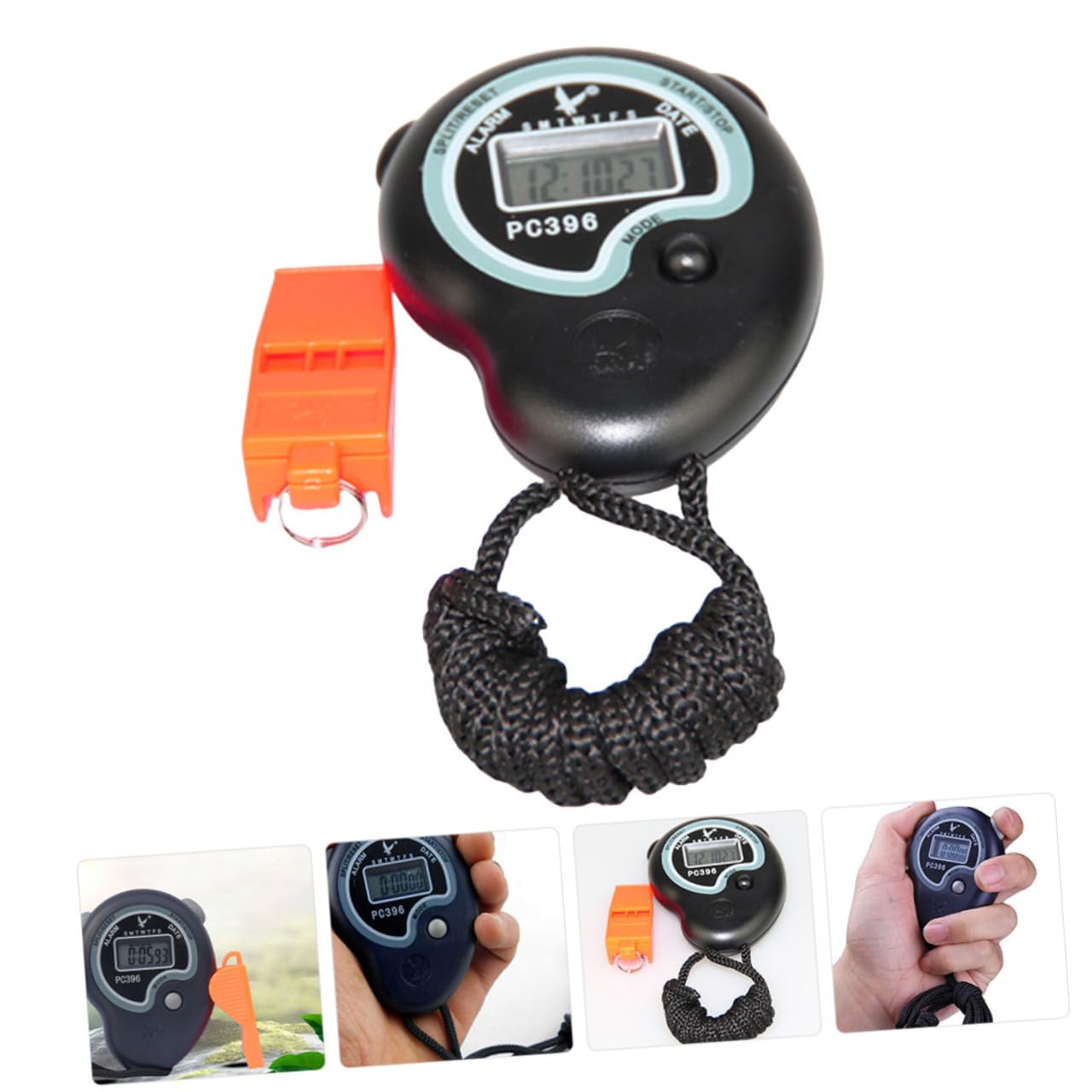 Kisangel 2 Set Cronometro Sportivo con Timer Elettronico Portatile per Corsa e Allenamento Precisione per Allerta