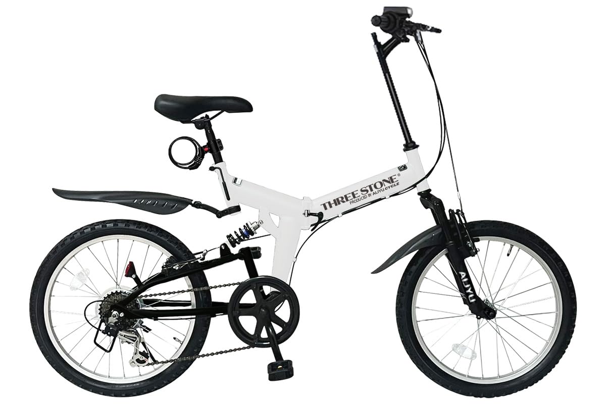 新品AIYJU 20インチ折りたたみ自転車 パープル アイジュサイクル 折りたたみ自転車 20インチ シマノ製 6段ギア