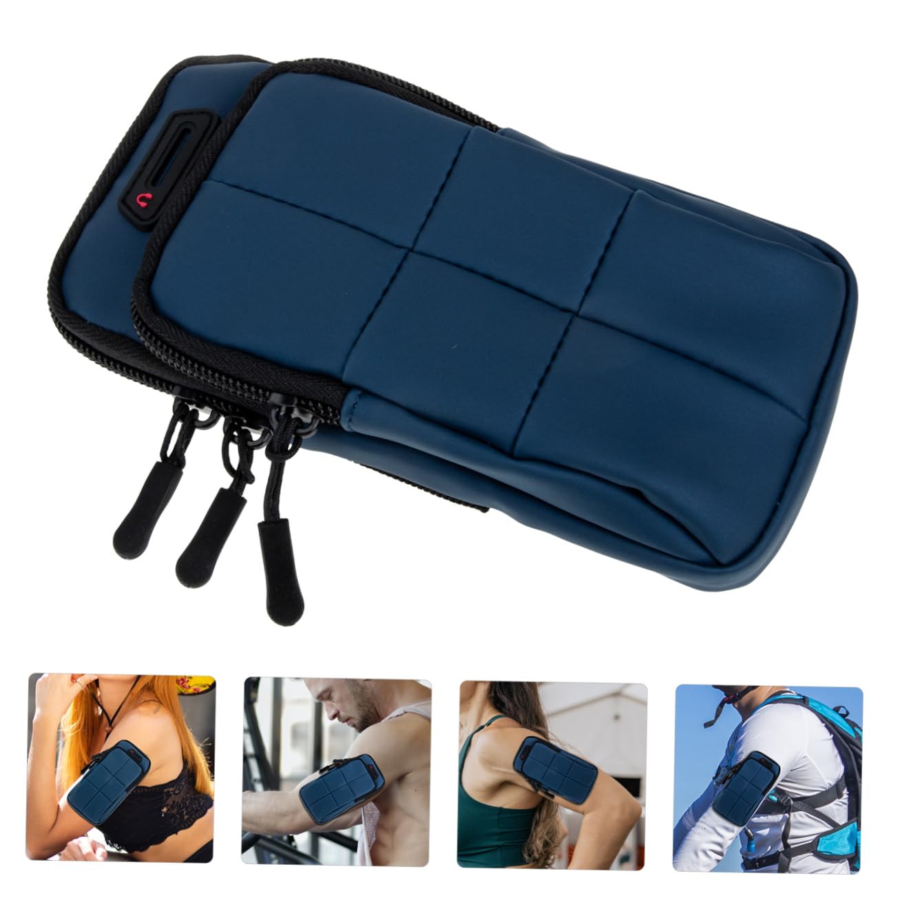 Hemobllo 2pezzi Per Braccio e Traspirante Accessorio e Allenamento Compatibile Smartphone Per Jogging e Attività Outdoor