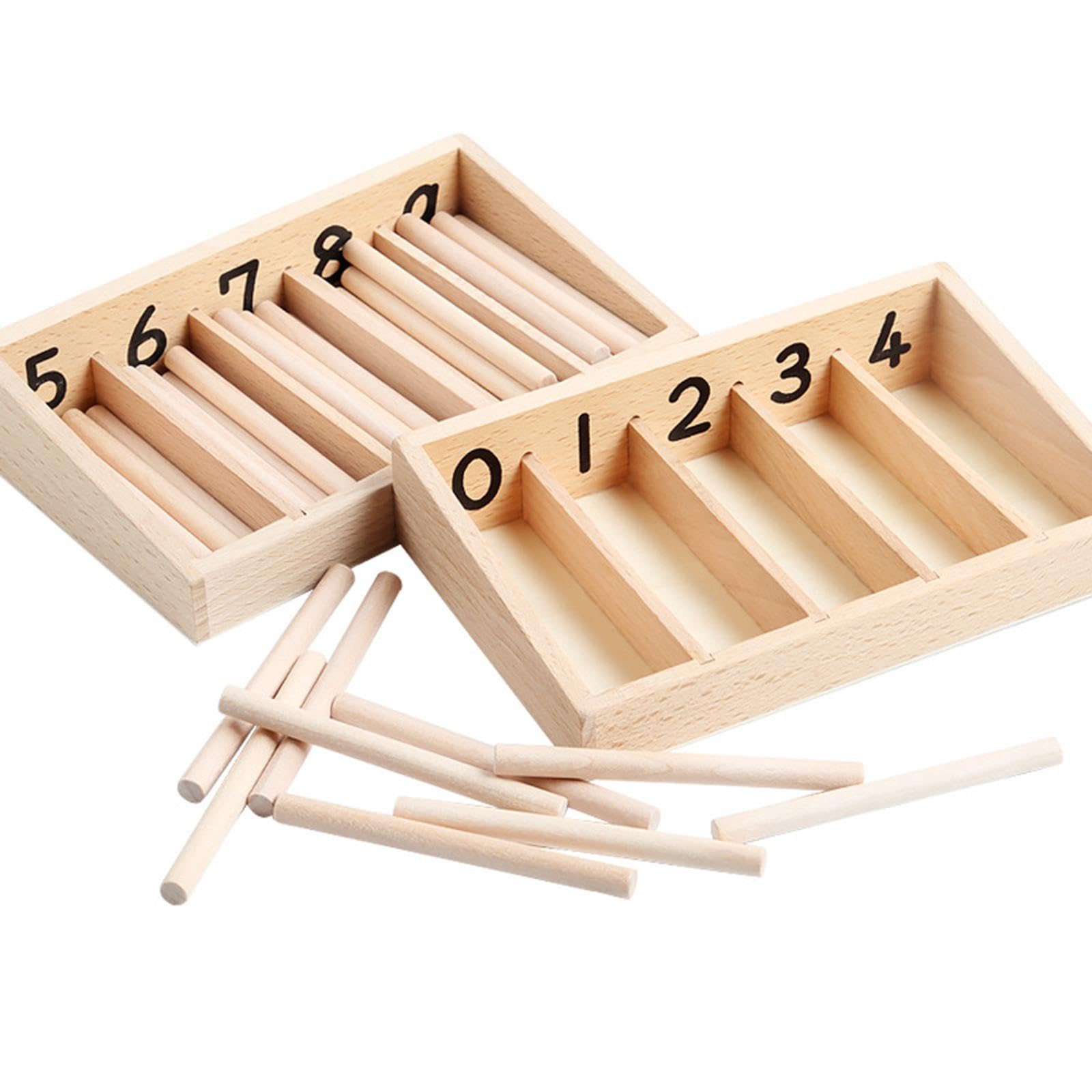 Caja de Husos, Juguetes Educativos para, Material Didáctico para Niños Y Niñas.