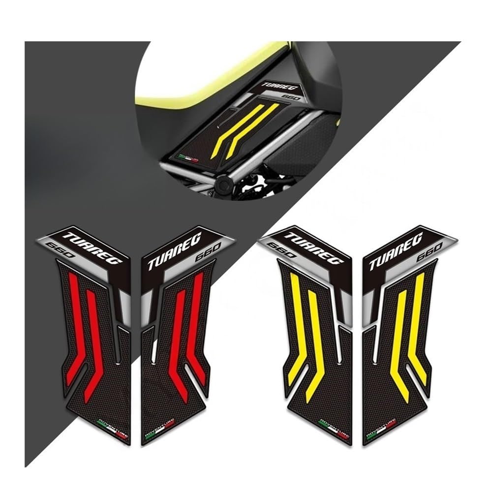 Moto Autocollants Protection réservoir Protections De Réservoir Moto Kit Protection pour Carburant Et Huile Autocollants pour Genoux Accessoires Remplacement pour Tuareg 660