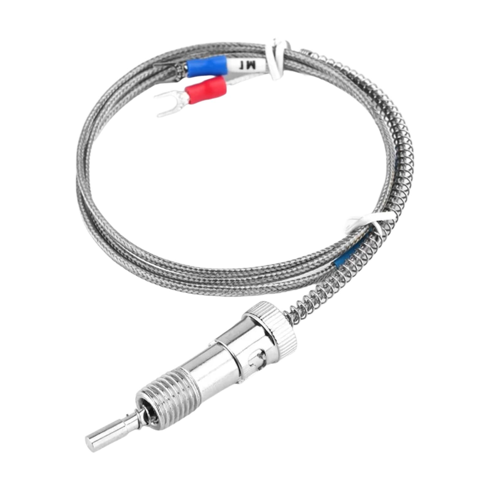 1PCS Sonda termopar M12 K 1/2/3/4/5m 0-600 E Tipo Roscada(K 2 m)