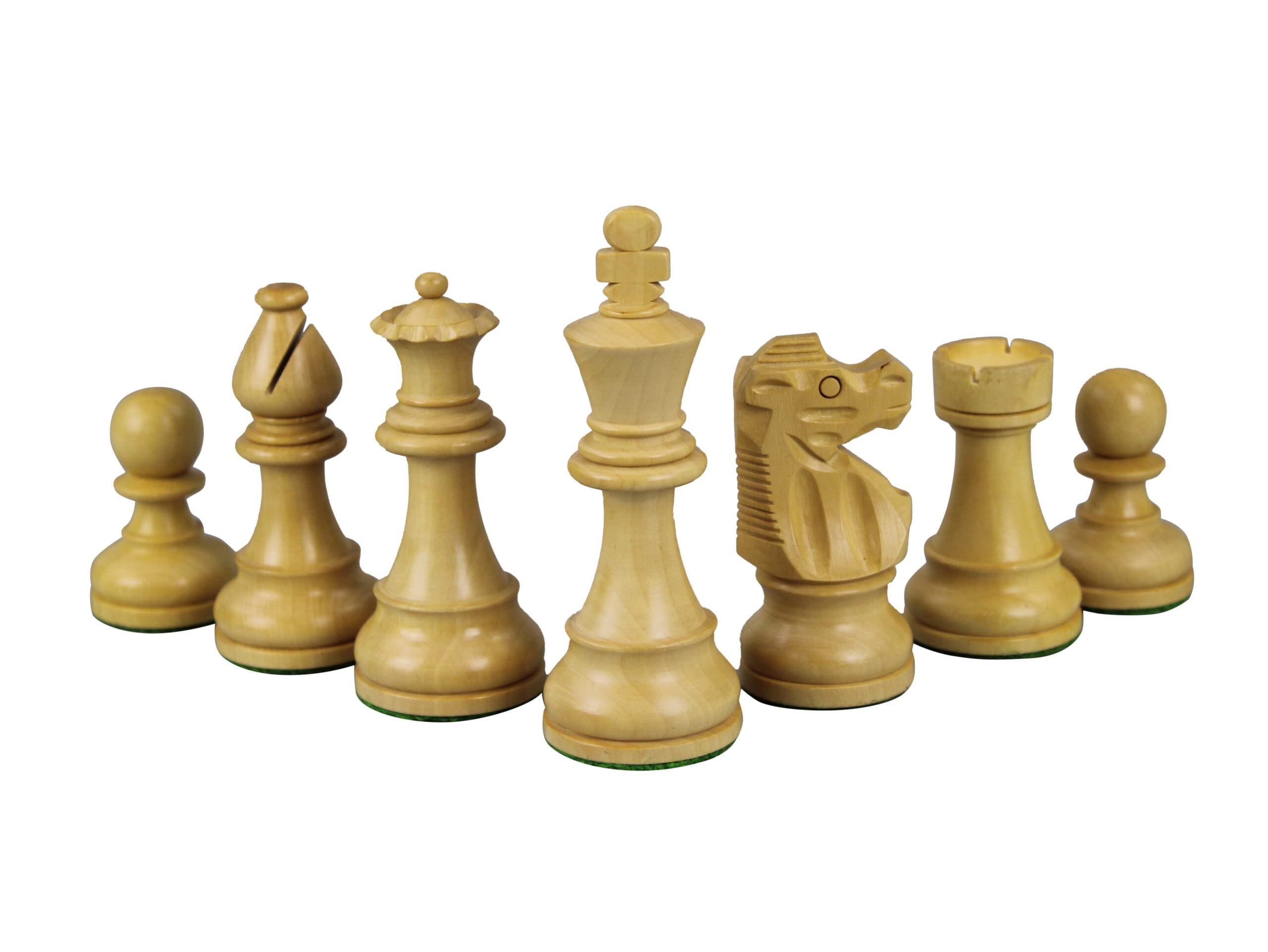 Helena - Set di scacchi in legno di ebano, peso 50 cm, colore: Ebanizzato
