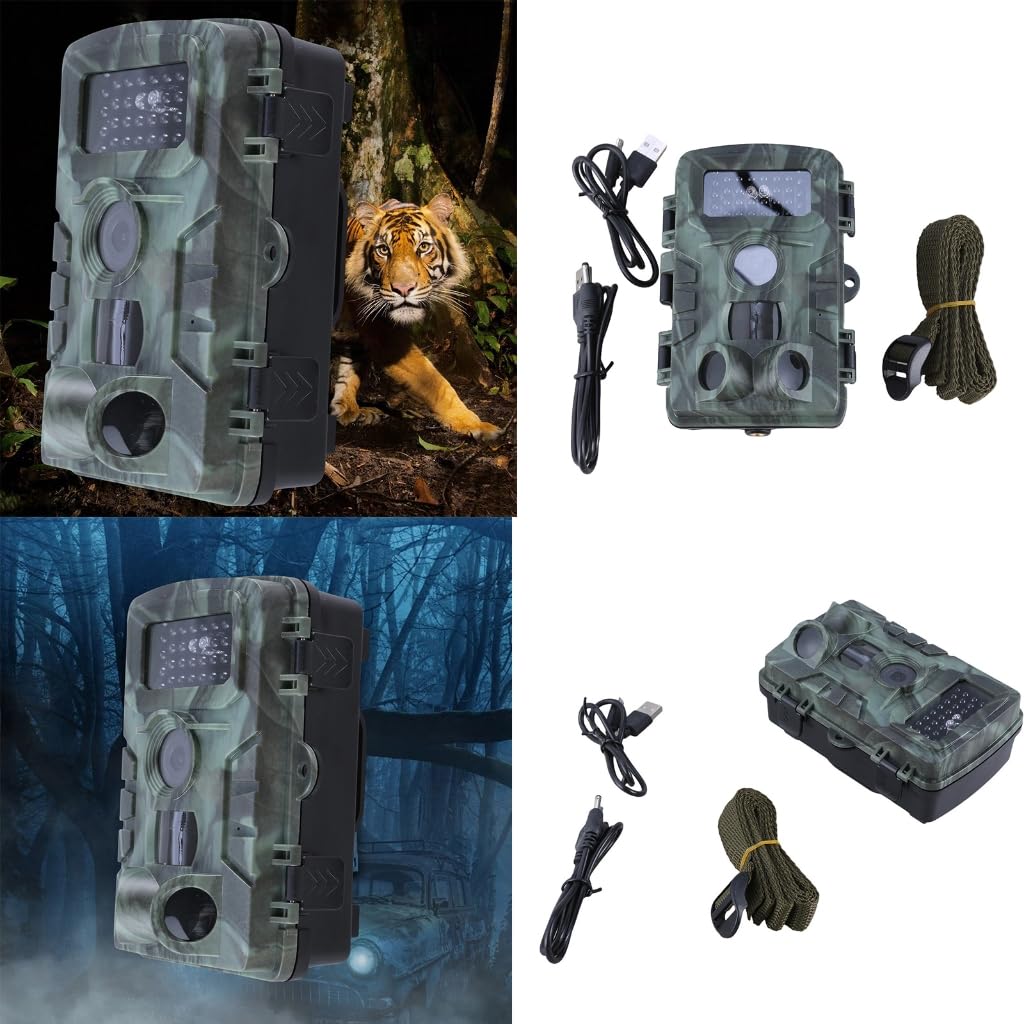 Polowanie kamera wideo 2000 W 20 MP 1080p Trail Farm Home Security 0.3s wyzwalacz czasu dzikiej przyrody ukryte zdjęcie pułapka nadzór