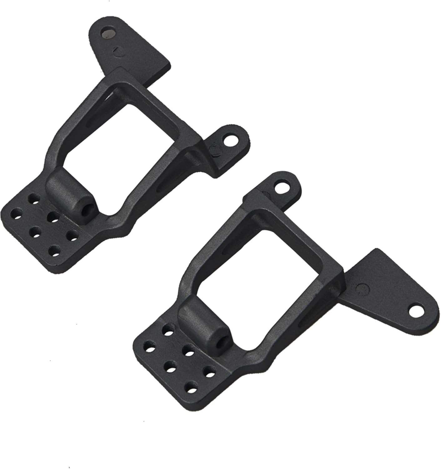 RC Shock Towers Mount Front & Rear Shock Tower Shock Absorbers Mount Bracket Compatible with Traxxas TRX-4 Bronco 1/10 RC Crawler Upgrade Parts (Black)