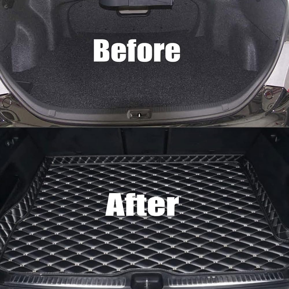 Tapis De Coffre En Cuir Pour Mini Cooper/One 4 Portes 2014-2021 - Protection Antidérapante Et Imperméable | Sur-mesure, Facile à Nettoyer