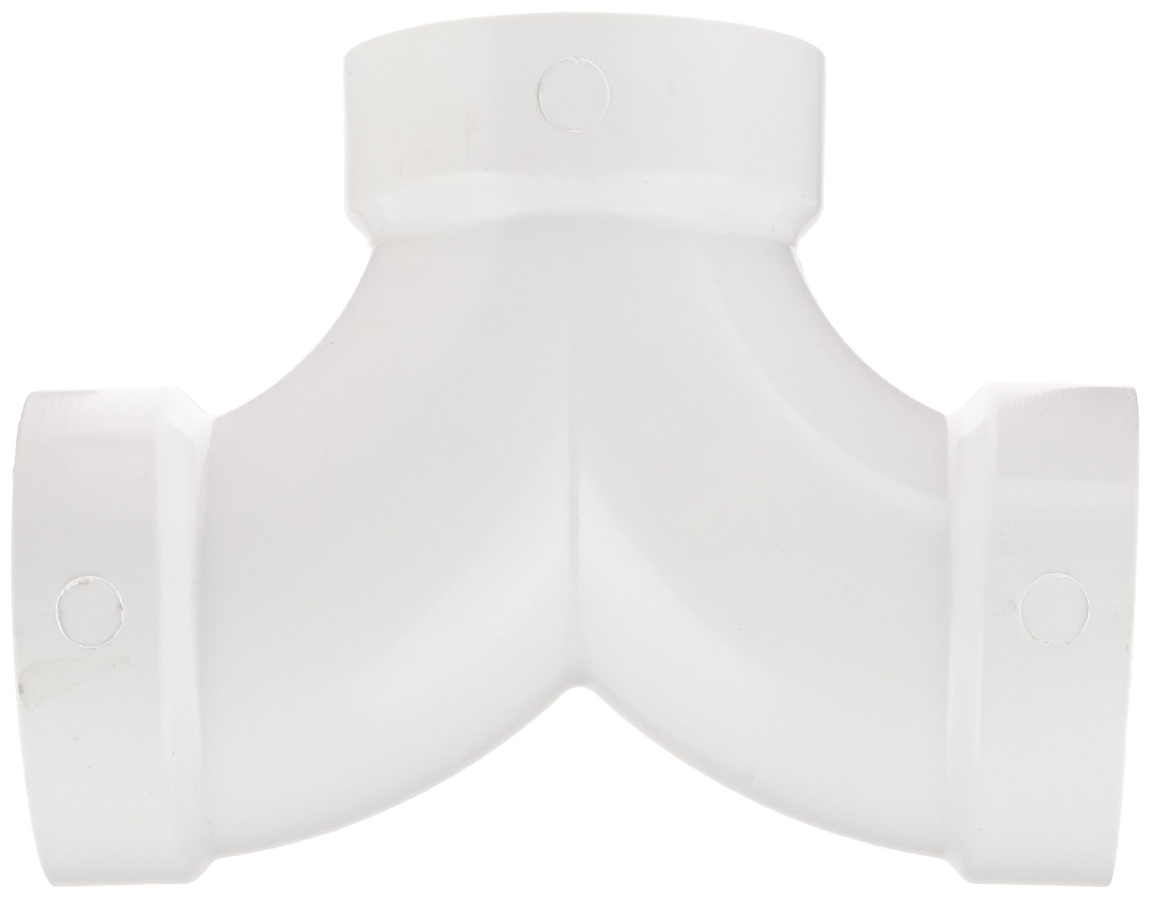 Spears P327 Series PVC DWV Pipe Fitting, 1/4 Bend, Tee, 2