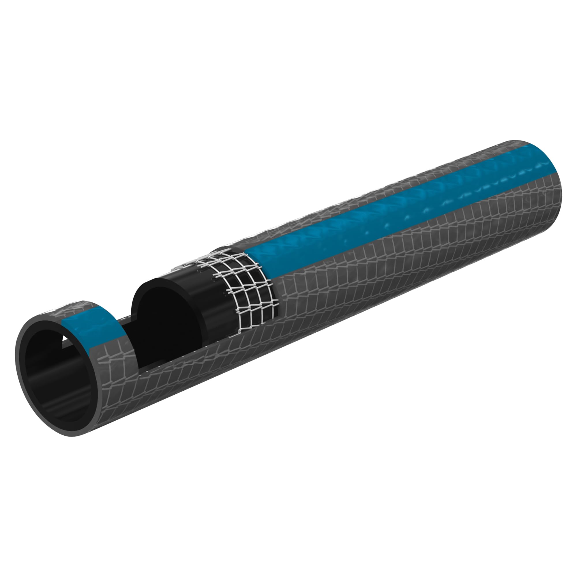 Jardibric - Tuyau Arrosage 50m Ø19 mm (3/4") - Tuyau Jardin Renforcé 3 Couches Tricoté - Pression 20 Bars