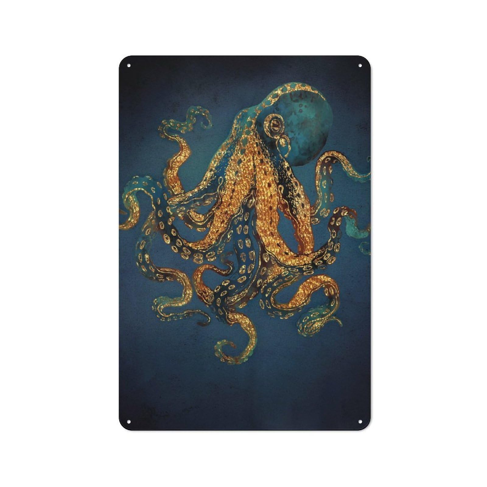 Junmoney Style-13 Underwater Dream Iv Retro-Style Tin Sign 30X20cm For Guest Room Or Hallway, A Christmas Gift For People Styling Guest Room And Hallway