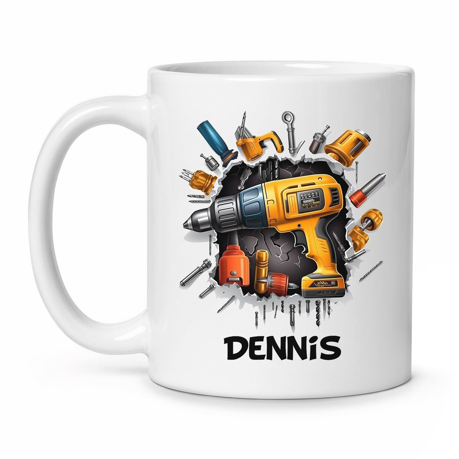 Personalized Novelty Mechanic Tool Set Coffee Mug For Great Mechanic, Customized Name Future Mechanic Engineer Tea Cup, Custom Ceramic Mugs Gifts For Mechanic Dad, Grandpa, Husband