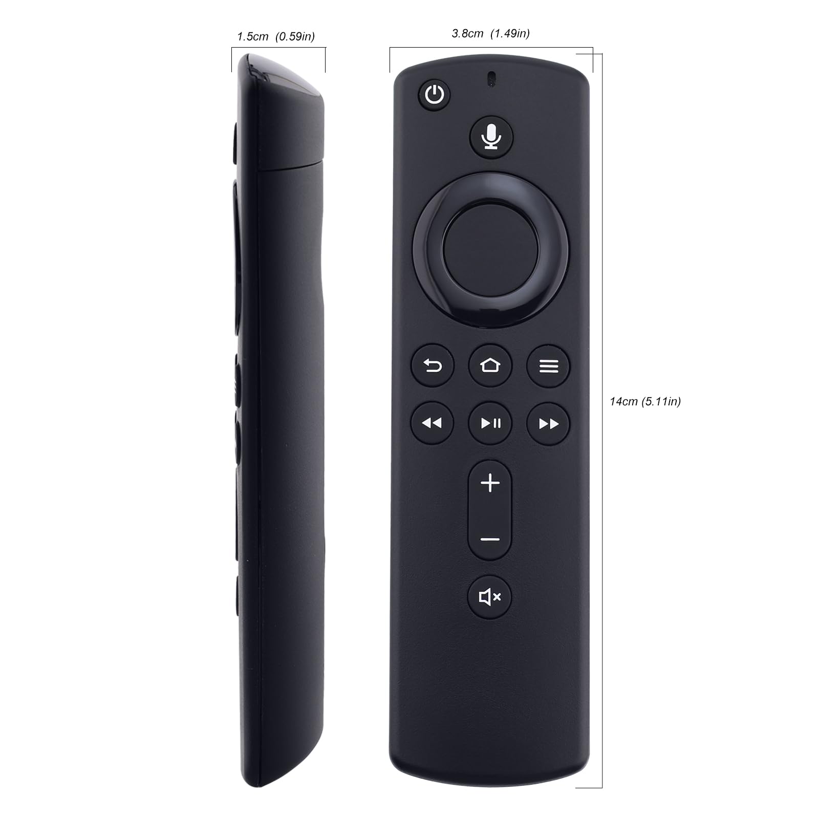 Télécommande de Remplacement 2e génération avec Fonction vocale, Compatible AMZ Smart TV Stick/Cube/4K, Non Compatible Insignia-Toshiba-Pioneer, 1 pièce