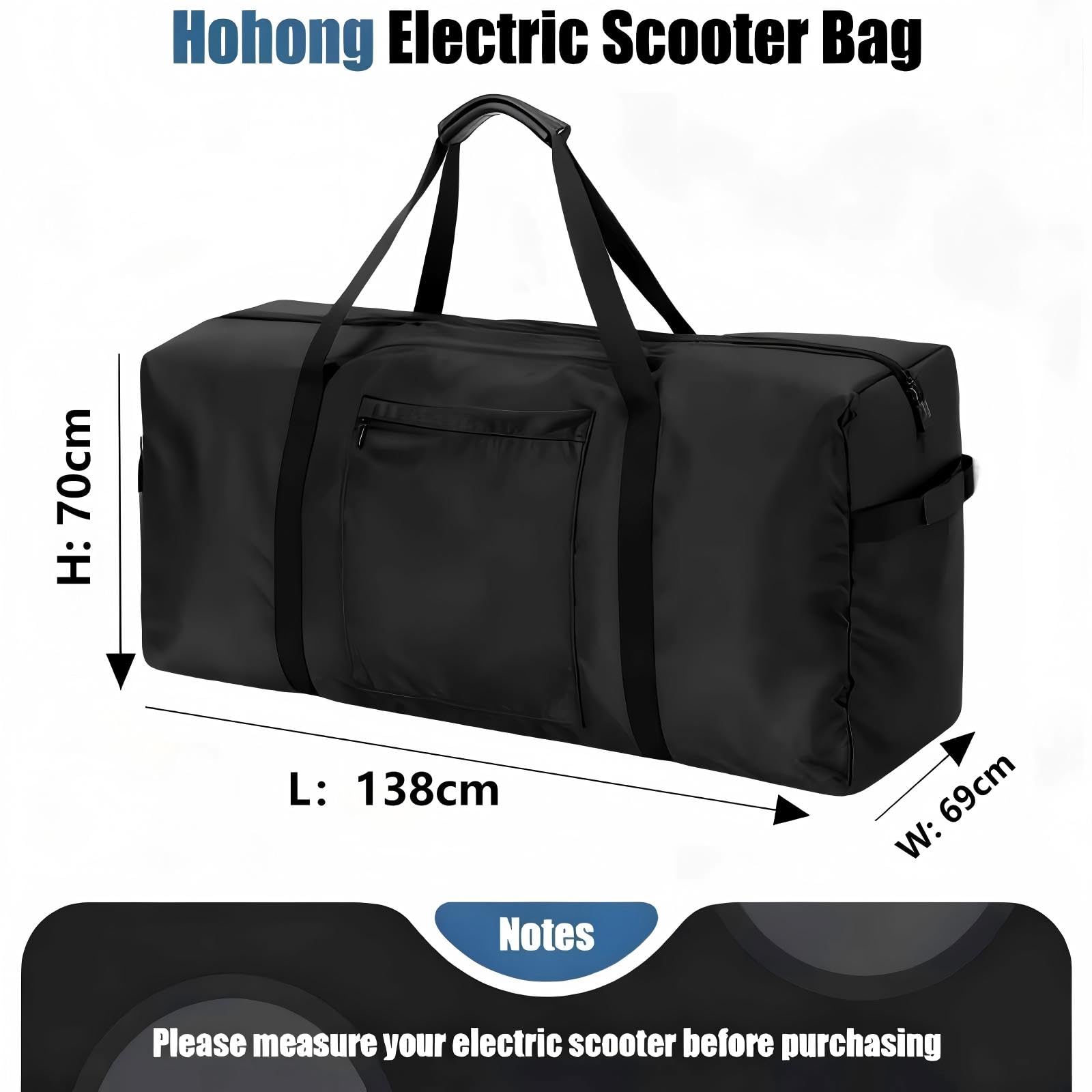 Elektroroller Tasche, Heavy Duty Elektroroller Aufbewahrungstaschen mit gepolstertem Tragegurt, Scooter Tragetasche für Transport und Aufbewahrung, Faltbares E-Scooter Zubehör