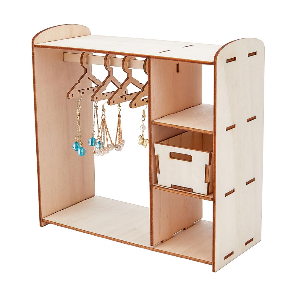 2 Portants De Poupée + 20 Cintres – Mini Présentation Vêtements – Blanc