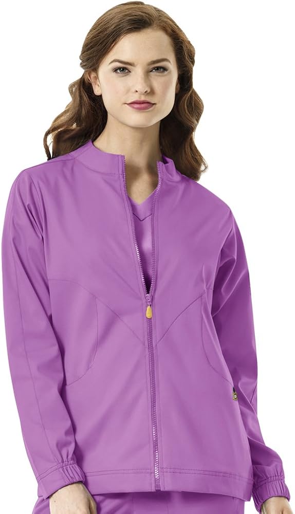 WonderWink Size Next Boston Warm Up Women's Plus Scrub Jacket: Clothing