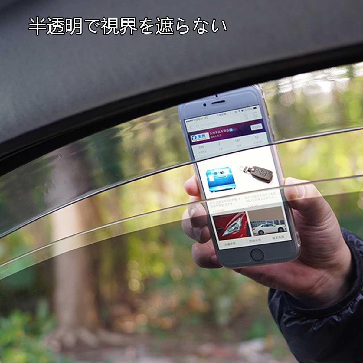 Amazon | 車用 サイドドアバイザー に適合する BMW X3 F25 2011年~2017 