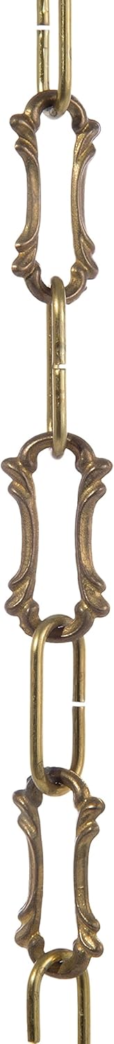 B&P Lamp® Cast Brass Antique Style Chain