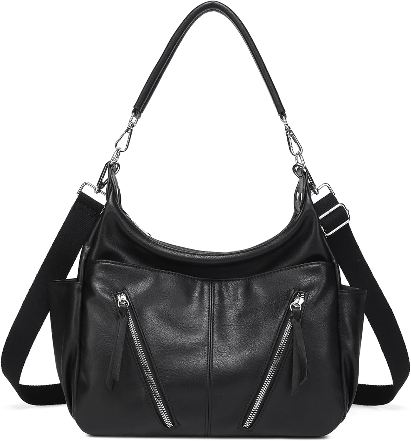 MYHOZEE Hobo Bags for Women, Vegan Leather Designer Crossbody Purse and Handbags Trendy Satchel Shoulder Bags